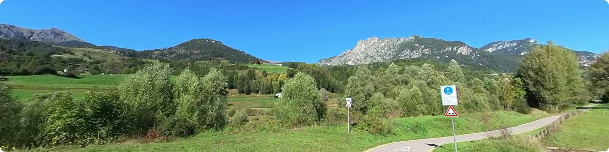 Ciclabile Fiemme Fassa Pista Ciclopedonale - Ciclovia Val di Fiemme e Val di Fassa - Bike Express Orari e Prenotazoni on Line - Street View